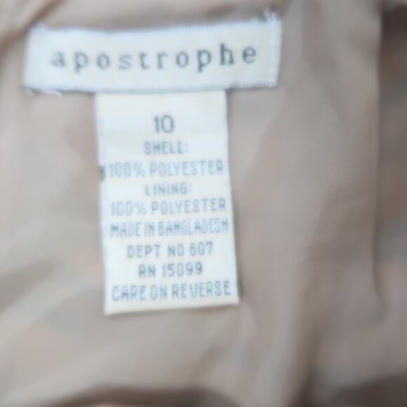 Vintage 90s Apostrophe tan and black tiger stripe faux fur mini skirt 10 - Picture 4 of 4